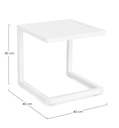 Table Basse en Aluminum - Hilde