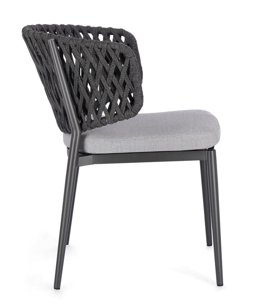 Chaise en Aluminium - Noelia (Anthracite)