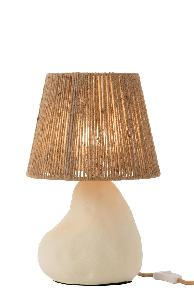 Lampe en Jute & Pierre