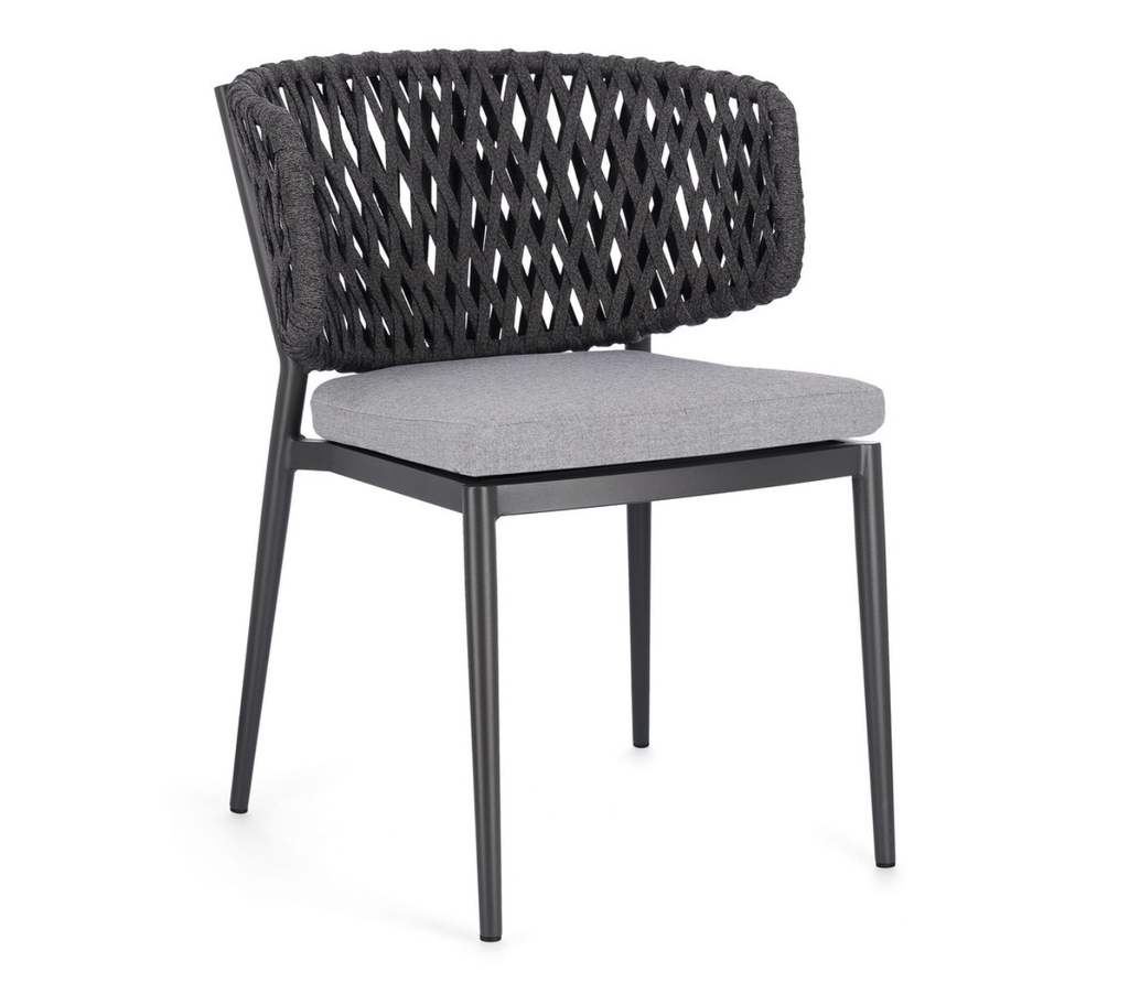 Chaise en Aluminium - Noelia (Anthracite)