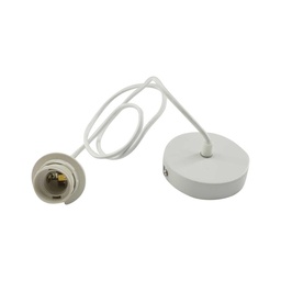 [44145] Lampe - Câble Plafonnier Blanc